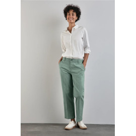 Pantalon chino vert STREET ONE