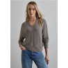 Pull marron chiné STREET ONE