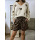 Pull beige avec coeur