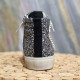 Basket montante noire glitter