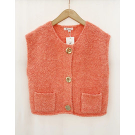 Gilet sans manche orange