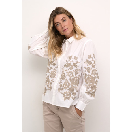 Chemise Daisy brodée CREAM